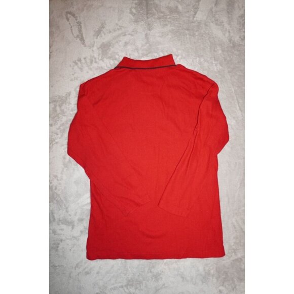 Vintage Chaps Ralph Lauren Long Sleeve Polo Shirt - Red -Preppy, Y2K, Streetwear - Picture 11 of 12